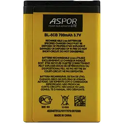 Акумулятор Aspor Lite BL-5CB для Nokia 1616/C1-02/1280/1800/C2-06/3650/6630