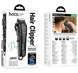 Машинка для стрижки волосся Hoco HP24 Electric hair clipper Black - мініатюра 2