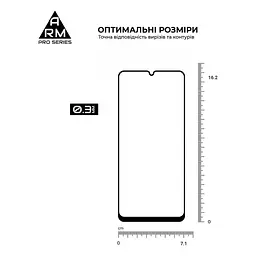 Скло захисне Armorstandart Pro Samsung A05 (A055) / A05s (A057) Black (ARM71789) - мініатюра 3