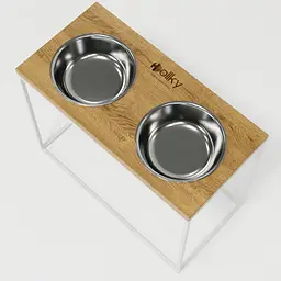 Hollky Base XL40 — миски на підставці для великих собак (2 × 1,8 л, висота 40 см) - мініатюра 7