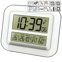 Годинник настінний Technoline WS8006 Silver (WS8006), Сріблястий - мініатюра 4