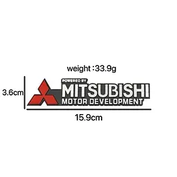 Емблема напис Mitsubishi 159х36мм алюміній (на скотчі) - мініатюра 2
