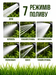 Гнучкий садовий шланг 10 м на котушці з пістолетом-розпилювачем жовтий (49675878), 10 м - мініатюра 6
