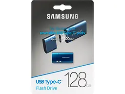 USB флеш накопичувач Samsung 128 GB Type-C Blue (MUF-128DA/APC) - мініатюра 9