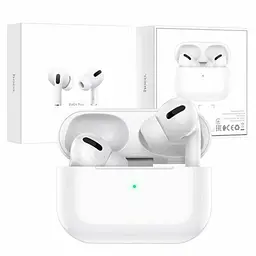 Бездротові навушники Hoco EW04 Plus, TWS Bluetooth 5.1, з мікрофоном, вакуумні, білі - мініатюра 4