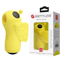 Вакуумний стимулятор клітора Pretty Love Magic Bee жовтий - мініатюра 2