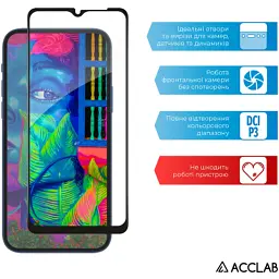 Скло захисне ACCLAB Full Glue Samsung A03 Core Black (1283126519093) - мініатюра 5