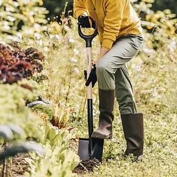 Лопата з дерев'яною ручкою Fiskars Solid™ (1066721) - мініатюра 7