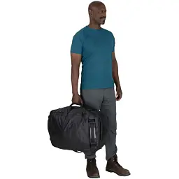 Сумка рюкзак Osprey Transporter Duffel 65 raven black/black - мініатюра 9