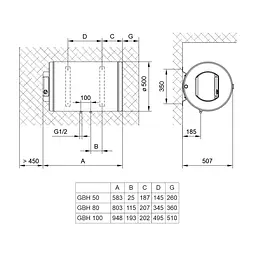 Бойлер TIKI GBH 80 ComfortH80V9 (700179) - мініатюра 2