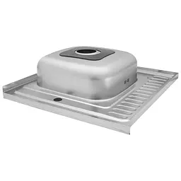 Кухонна мийка Kroner KRP Dekor-6060L (0,6 мм) CV022812, Decor - мініатюра 5