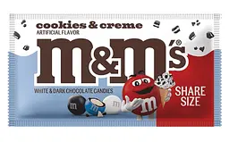 Драже M&M's Cookies & Creme White & Dark Chocolate 80.2г