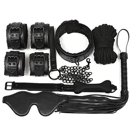 Набір для БДСМ 7в1 LY1003 Black - мініатюра 1