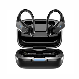 Спортивні бездротові Bluetooth навушники TWS T59, з індикатором заряду і кнопками управління та LED-дисплеєм - мініатюра 3