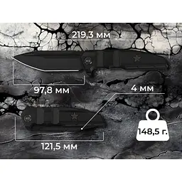Ніж складаний туристичний Weknife Breach (9.8 см) Bohler M390 / Titanium чорний - мініатюра 13