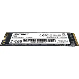 SSD накопичувач Patriot P310 240GB (P310P240GM28) [151757] - мініатюра 3
