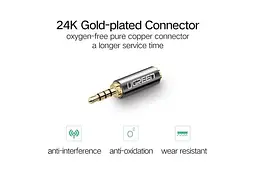 Перехідник Ugreen аудіо 3.5 mm штекер to 2.5 mm роз'єм (20502) - мініатюра 2