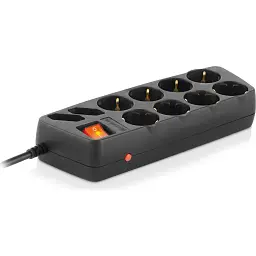 Мережевий фільтр живлення REAL-EL REAL-EL RS-10 Protect, 1.8m, black (EL122300038) - мініатюра 6