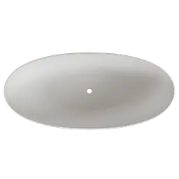 Ванна окремостояча матова Amidicon Capri 170x77 з литого каменю CAPRI_170_MAT, Білий матовий - мініатюра 9