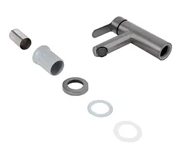 Змішувач для умивальника Brinex Pure 001F Graphite BRIPUR001FGRP - мініатюра 3