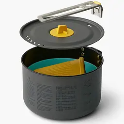 Набір посуду Sea to Summit Frontier UL One Pot Cook Set S, на 1 персону (каструля 1,3 л+миска S+чашка) Різнокольоровий - мініатюра 2