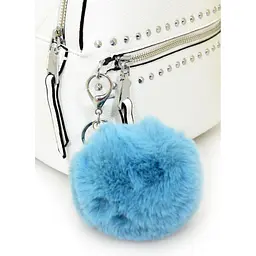 Брелок Yes з пушком Blue Fluffy, 9 см, блакитний (558114) - мініатюра 2