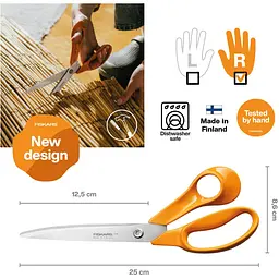 Ножиці універсальні Fiskars 25 см (1075050) - мініатюра 2