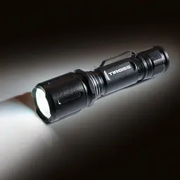 Ліхтар акумуляторний Tiross TS 1884 10 Вт, 3 режими роботи, USB кабель 1 шт. чорний (TS 1884) - мініатюра 2
