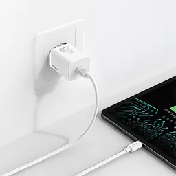 Адаптер мережевий BASEUS Super si quick charger IC 1Type-C, 3A/30W, PD/QC (CCSUP-J02) - мініатюра 2