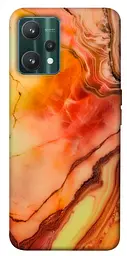 Чохол Demsky Червоний корал мармур для Realme 9 Pro