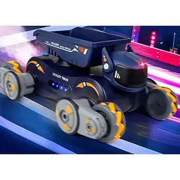 Радіокерований робот JJRC Q187-A Light Spray Stunt Robot Dog Orange/Blue [119114] - мініатюра 4