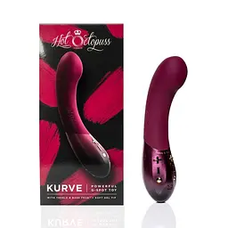 Вібратор для точки G Hot Octopuss KURVE, Treble and Bass Technology, 2 мотори, м’який кінчик - мініатюра 9