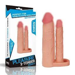 Насадка на член - Pleasure X Tender Double Penis Sleeve Add 2 Love Toy 66-LV314011 90227