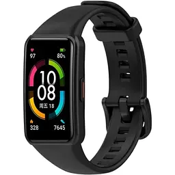 Ремінець DK Silicone Sport Band Classic для Honor Band 6 / 7 (011342) (black)