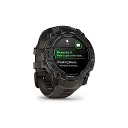 Смарт-годинник Garmin Instinct 3, 50mm, AMOLED, Black Bezel with Charcoal Band, GPS (010-03020-00) - мініатюра 3