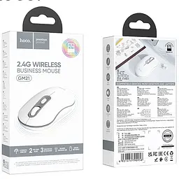 Миша Hoco GM21 Platinum White Gray - мініатюра 4
