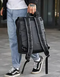 Чоловічий рюкзак Sambag Loft Zard чорний 46 х 28 х 13 см (22651001m) - мініатюра 3