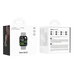 Смарт-годинник Hoco Smart Watch Y26 Smart sports watch (call version) Silver - мініатюра 4