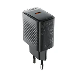 Мережевий зарядний пристрій Acefast A104 Type-C PD25W чорний - мініатюра 3