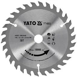Диск пиляльний победітовий по дереву YATO 140х16х2.8х2.0 мм (YT-6053)