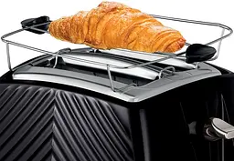 Тостер GrooWe 2 Slice 850Вт, підігрів, розморожування, пластик, чорний Russell Hobbs kuh0014907 - мініатюра 5