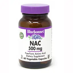 Амінокислота Bluebonnet Nutrition NAC 500 mg, 60 вегакапсул