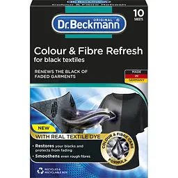 Серветки для прання Dr. Beckmann 3 в 1 для поновлення чорного кольору та тканини 10 шт. (4008455558615/4008455606514) - мініатюра 2