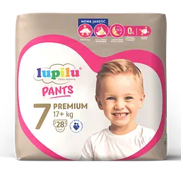 Підгузки-трусики Lupilu Pants Premium розмір 7 для дітей вагою 17+ кг 28 шт (LupiluPants7)