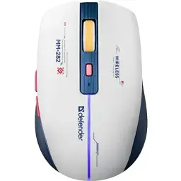 Комп'ютерна мишка Defender Dila MM-282 Wireless White/Blue (52282)