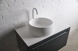 Раковина Volle Solid surface ø420 13-40-468, Білий - мініатюра 3