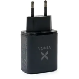 Зарядний пристрій Vinga 2xUSB-C PD30W + USB-A QC30W Display 30W Max (VCR30ACCDB) - мініатюра 4