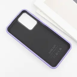 Шкіряний чохол Leather Case Metal Buttons для Samsung Galaxy S23 FE Light Purple - мініатюра 3
