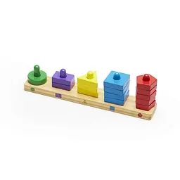 Пірамідка Melissa&Doug дерев'яна на платформі (MD10379) - мініатюра 4