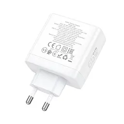 Зарядний адаптер блок Hoco n30 65 W 3 порти (2 c1a) пристрій швидкий - мініатюра 2